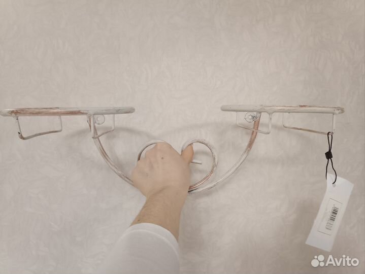 Кованая полка для цветов 2 шт