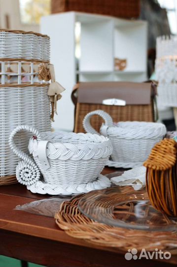 Плетеные корзины - чаши