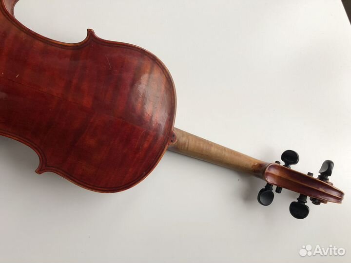 Скрипка мастеровая с двойным усом 4/4 и чехлом