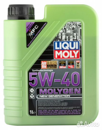 LiquiMoly 5W40 Liqui Moly Molygen NeW Generation