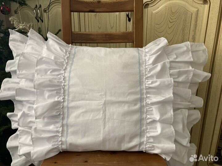 Новая наволочка “французская» с рюшей 50*70