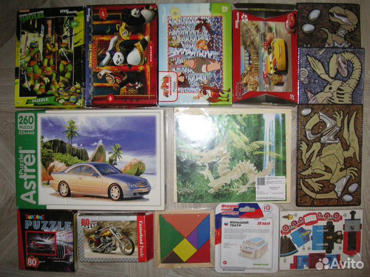 Пазлы для детей и взрослых от 4 до 1500 деталей