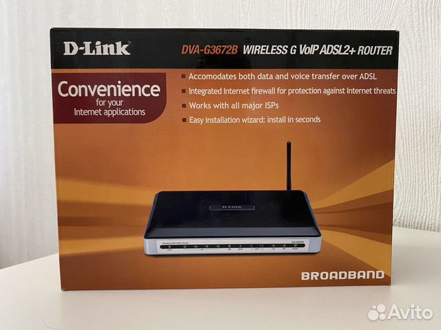 Роутер Wifi D-link DVA-G3672B