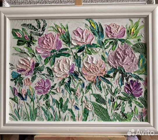 Картина маслом на холсте 30 на 40 «Нежное утро»