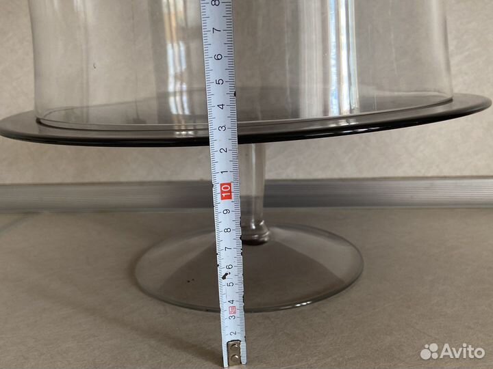 Тортница на ножке с крышкой