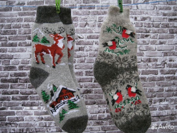 Теплые женские носки следки шерсть козий пух