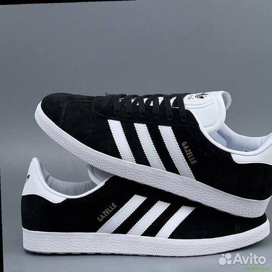 Кроссовки Adidas Gazelle Black (Арт.52261)