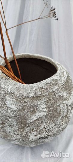 Ваза Кашпо из бетона