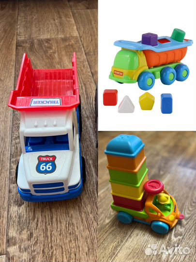 Игрушки машины грузовик сортер