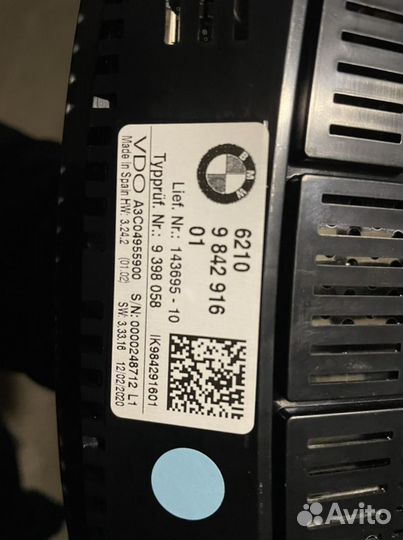 Приборная панель BMW