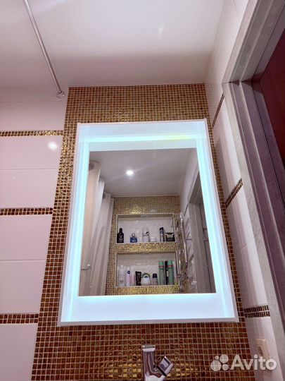 Зеркало с подсветкой для ванной бу