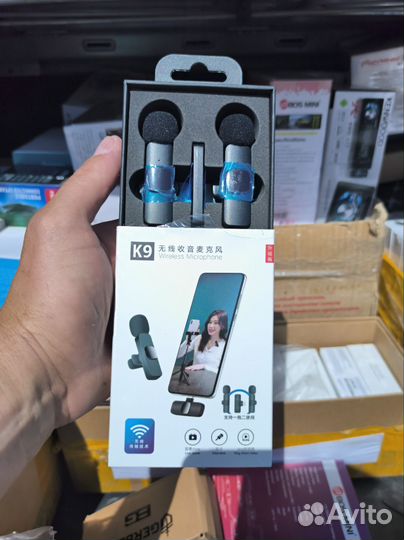 Микрофон беспроводной К9 iPhone - 2шт комплект