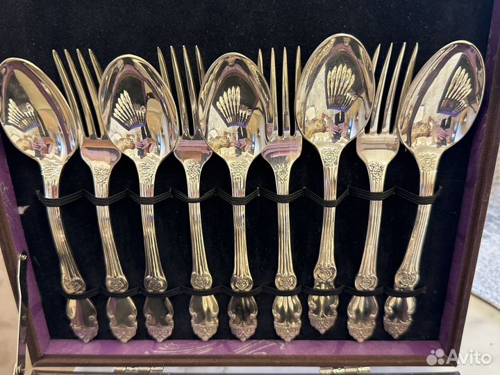 Набор столовых приборов мельхиор СССР