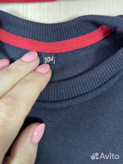 Толстовка детская 116, 104 см ростовка на флисе