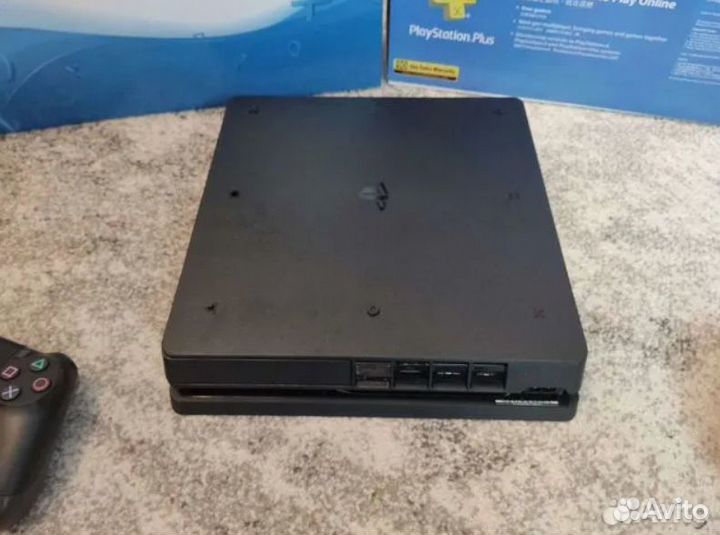 Прошитая PS4 Slim 1Tb(9.00) +FC 24, Mirage и тд