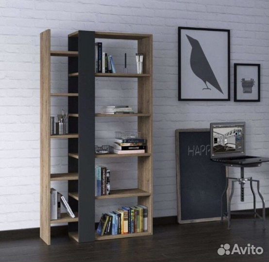 Полка настенная стеллаж деревянный