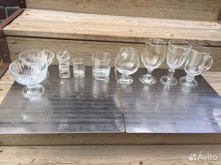 Стаканы, рюмки, фужеры