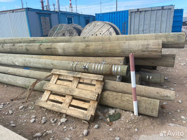 Деревянные опоры лэп