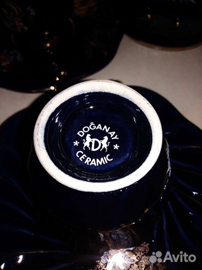 Сервиз кофейный Doganay Ceramic. Фарфор. На 6 перс