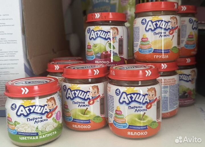 Детское питание пюре фруктовое