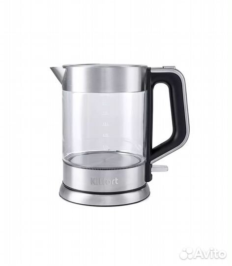 Чайник электрический Kitfort кт-617, серебристый