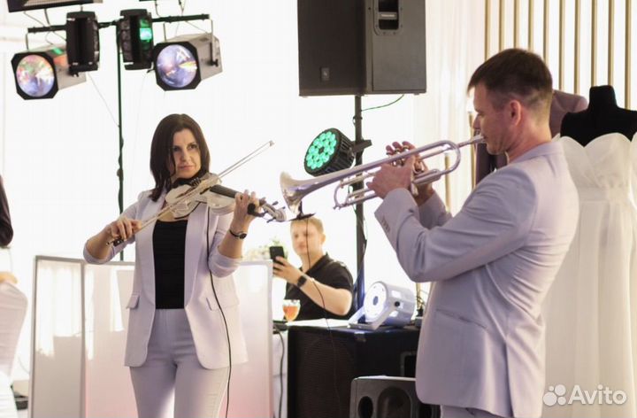 Живая музыка. Инструментальный дуэт.Скрипка.Труба