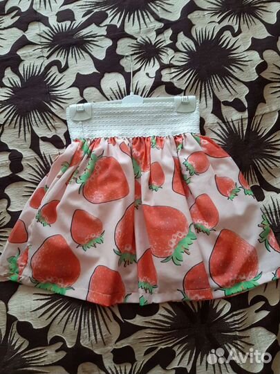 Костюм футболка и юбка на девочку