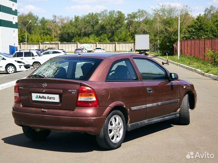 Opel Astra 1.2 МТ, 2001, 289 200 км