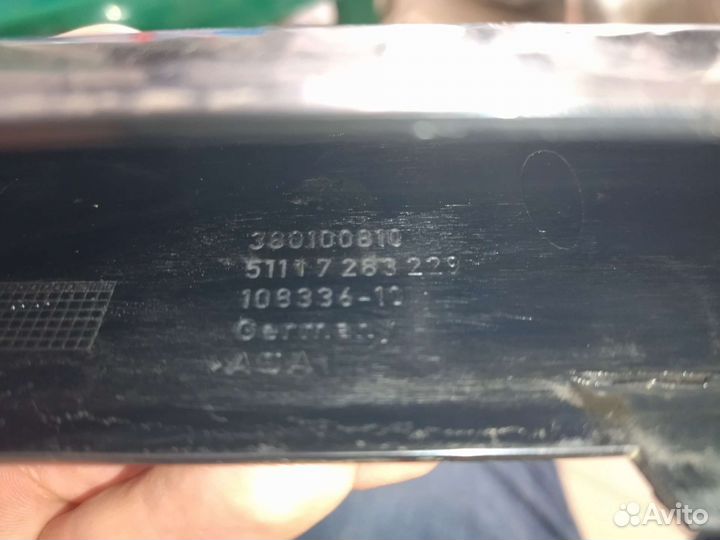 Накладка бампера BMW 1