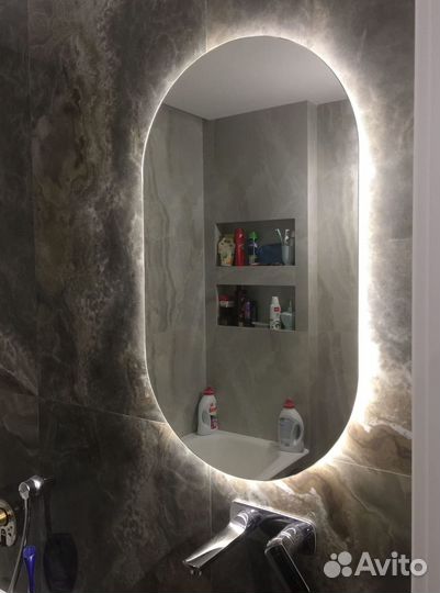 Зеркало с подсветкой на стену