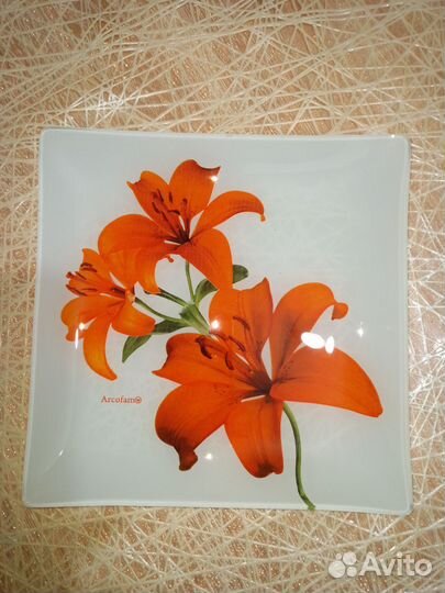 Тарелки прямоугольные (6 тарелок и 1 блюдо)