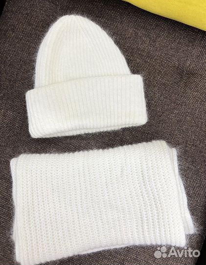 Шапка и снуд зима