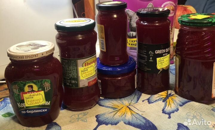 Калина протертая с сахором Варенья