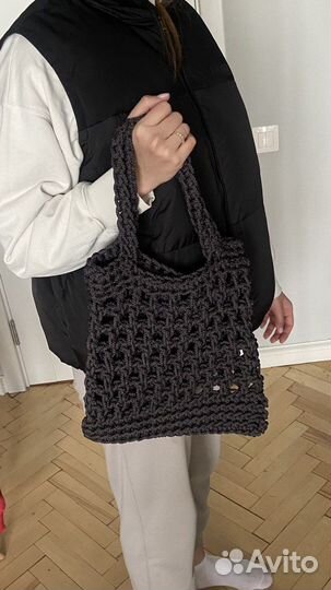 Вязаная сумка авоська