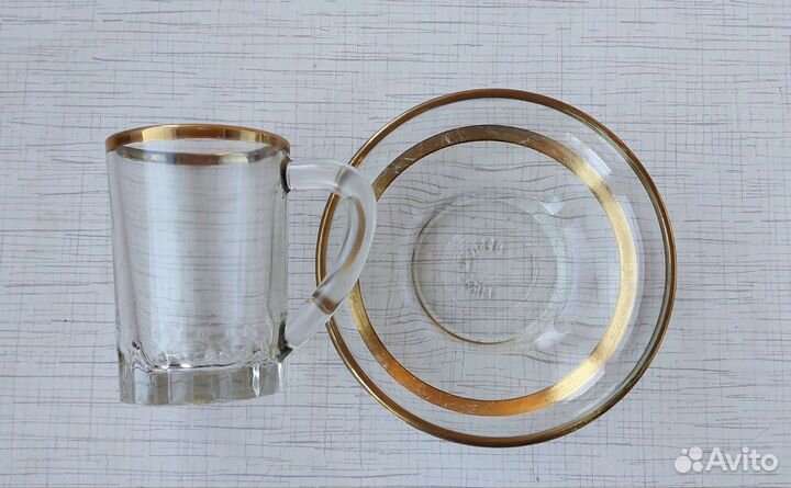 Кофейный набор закаленное стекло
