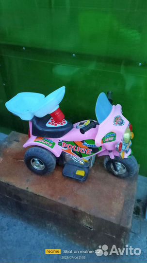 Детский электро мотоцикл