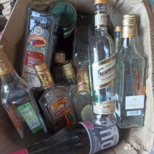 Бутылки стеклянные б/у