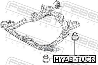 Сайлентблок подрамника hyundai tucson 2004-2010