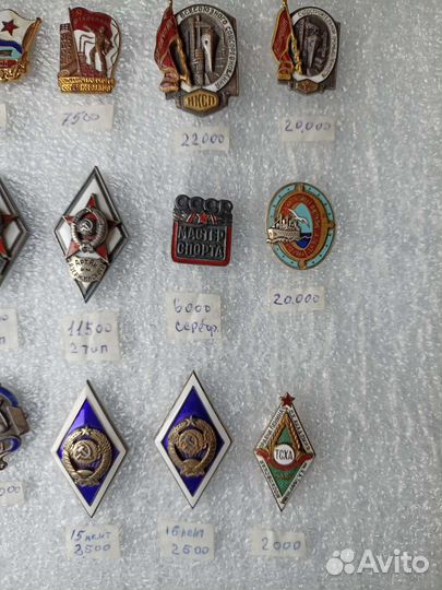 Тяжелые значки СССР