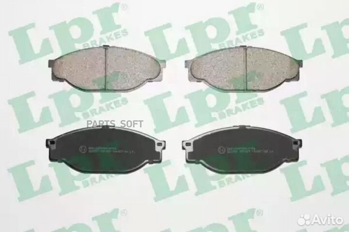 LPR 05P927 Колодки тормозные toyota hiace 89-95/hi