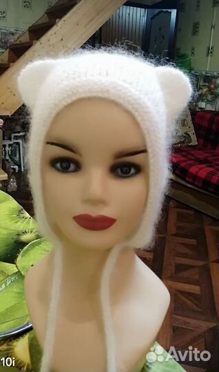 Шапка тедди, чепчик с ушками