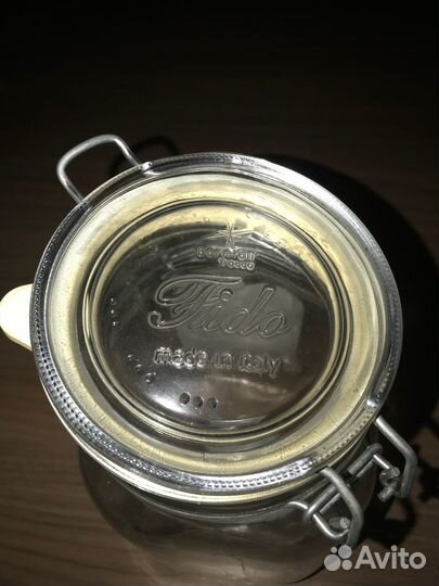 Банка fido стеклянная с бугельным замком 1 литр