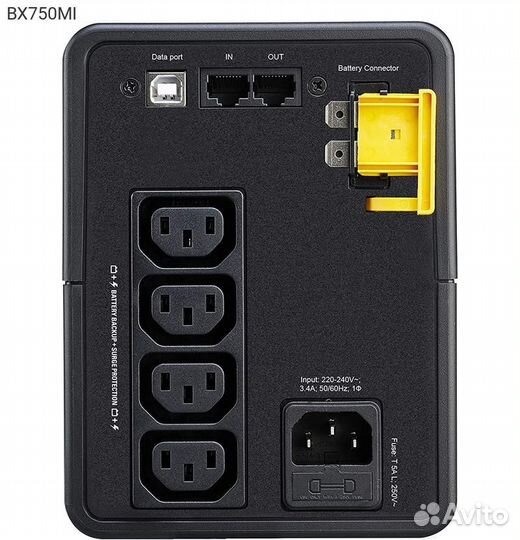 Ибп APC by Schneider Electric Back-UPS BX 750VA, T