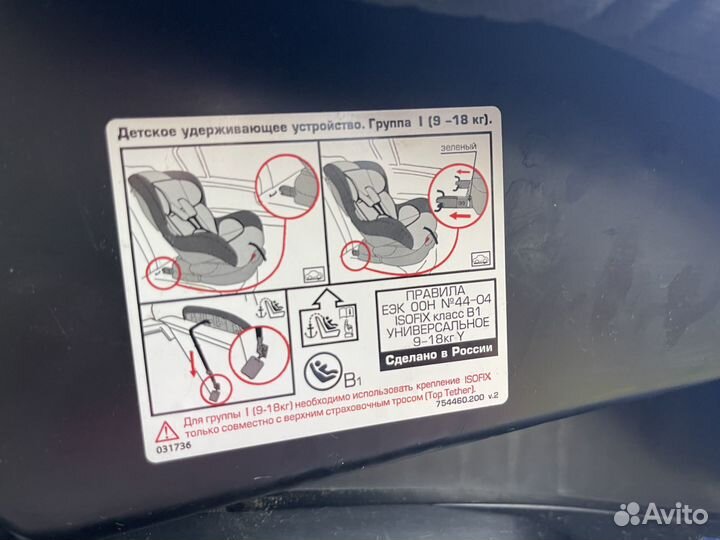 Детское автокресло isofix