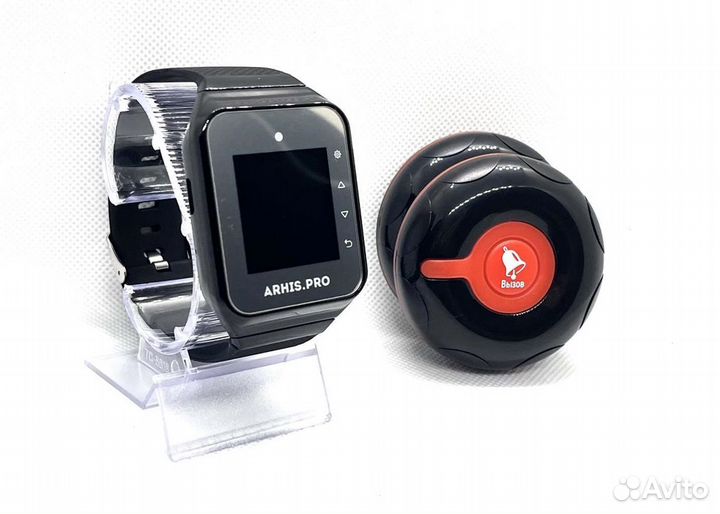 Кнопка вызова официанта персонала Классик и часы