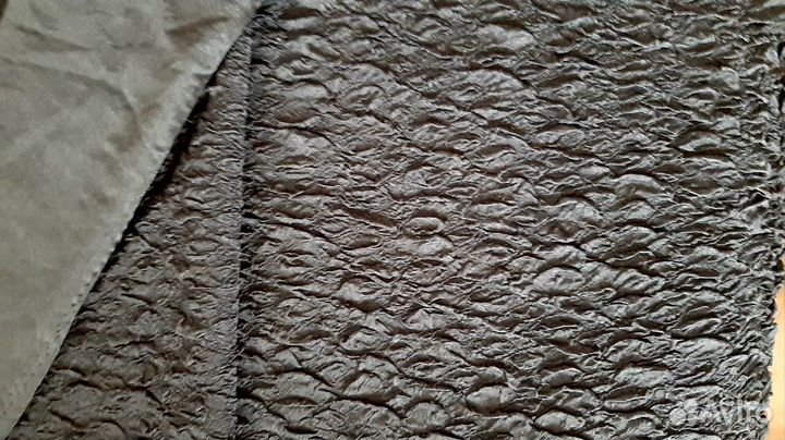 Ткань черная жатка