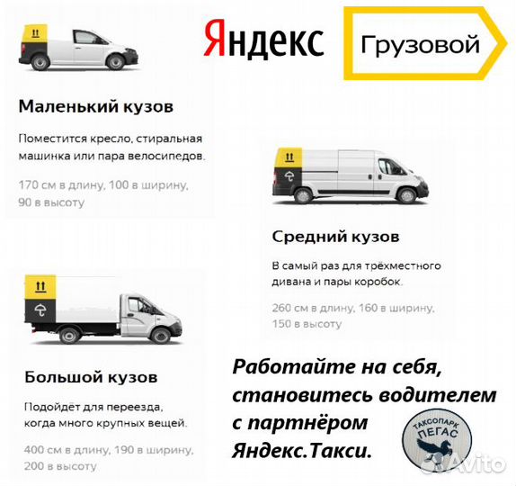 Подключение к Яндекс.Такси, к Доставке и Грузовому