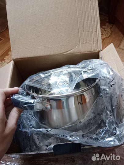 Набор кастрюль новый 3 шт