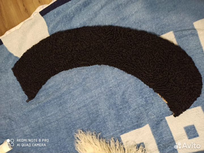 Воротник черный из каракуля