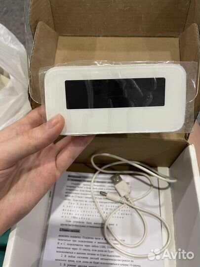 Светящийся ночник,будильник с доской для рисования